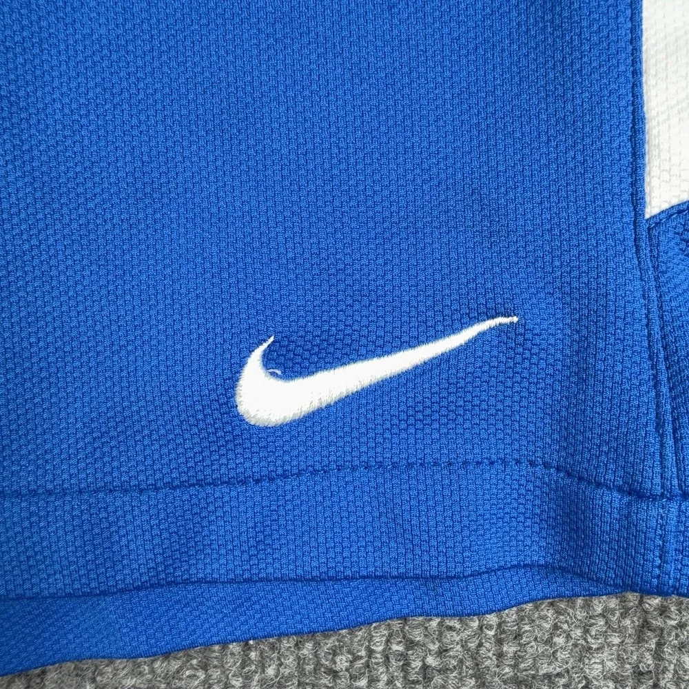 Nike Shorts Mens Small Blue Mesh 9 Inseam Dri-FIT Basketball Gym Colorblock